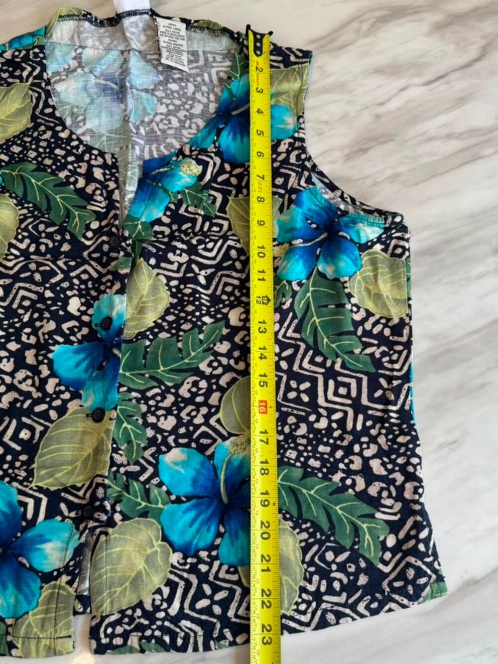 VTG White Stag Floral Tropical Hawaiian 2 Piece Short Set Coastal Resort Beach X - Picture 10 of 16